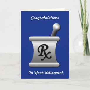 Pharmacist's Custom Retirement Card