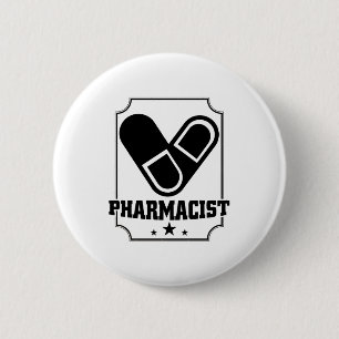 Pharmacists   Pharmacist Pharmacy Profession Gift 6 Cm Round Badge