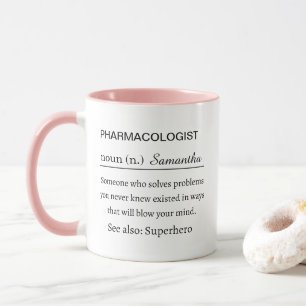 Pharmacologist Definition Mug Science Career Gift