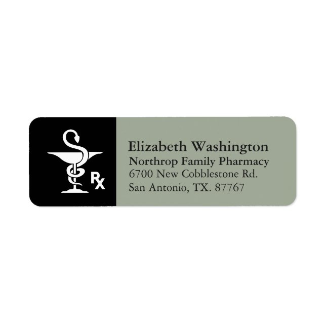 Pharmacology Bowl of Hygenia Symbol (Front)