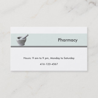 Pharmacy Business Card