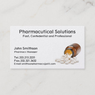 Pharmacy Business Card Pharmacist
