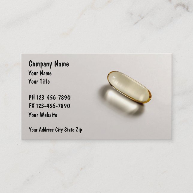 Pharmacy Business Cards (Front)