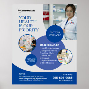 Pharmacy Business Services Custom Poster