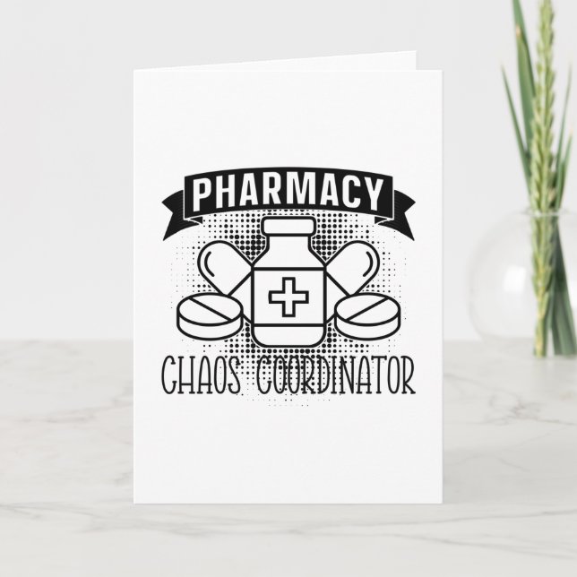 Pharmacy Chaos Coordinator Tech Pharmacist Card (Front)