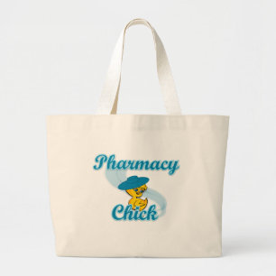Pharmacy Chick #3 Large Tote Bag