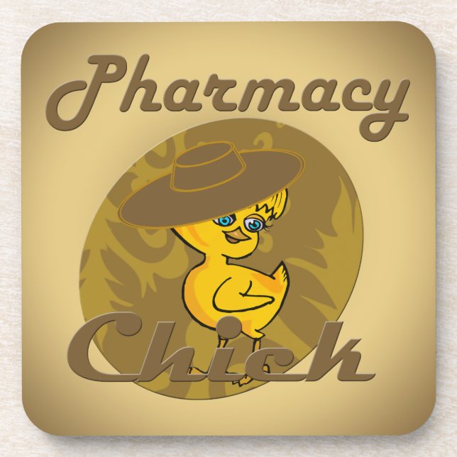 Pharmacy Chick #6 Coaster (Front)