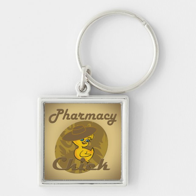 Pharmacy Chick #6 Key Ring (Front)