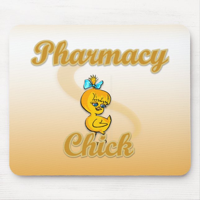 Pharmacy Chick Mouse Mat (Front)