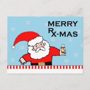 Pharmacy Christmas Holiday Postcard