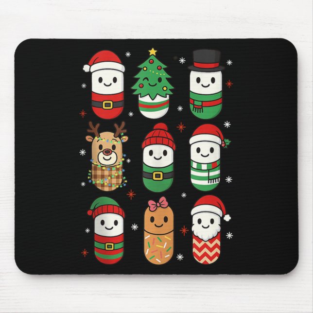 Pharmacy Christmas Xmas Vibes Pharmacist Pharm Tec Mouse Mat (Front)