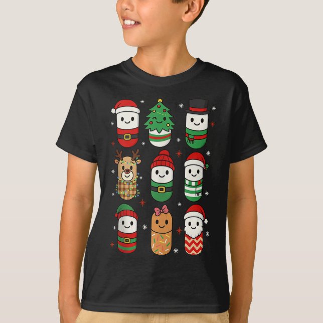 Pharmacy Christmas Xmas Vibes Pharmacist Pharm Tec T-Shirt (Front)