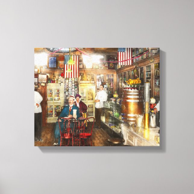 Pharmacy - Collins Pharmacy 1915 Canvas Print (Front)