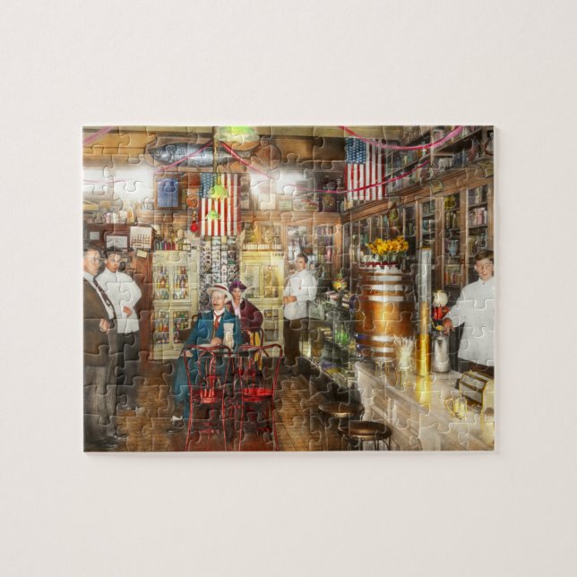 Pharmacy - Collins Pharmacy 1915 Jigsaw Puzzle (Horizontal)