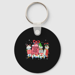 Pharmacy Crew Christmas Pharmacist Medicine Reinde Key Ring