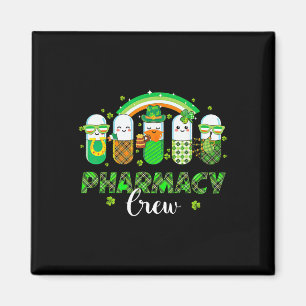 Pharmacy Crew Funny Pills Rainbow Pharmacist St Pa Magnet