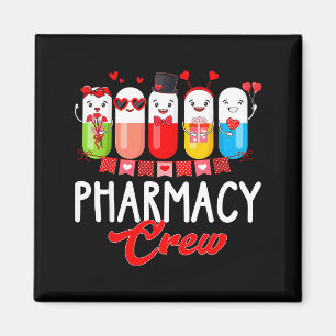 Pharmacy Crew Nurse Valentines Day Pharmacist Tech Magnet