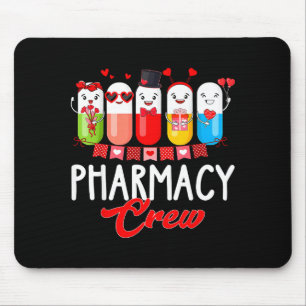 Pharmacy Crew Nurse Valentines Day Pharmacist Tech Mouse Mat
