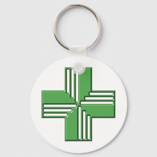 Pharmacy Cross Key Ring