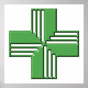 Pharmacy Cross Poster