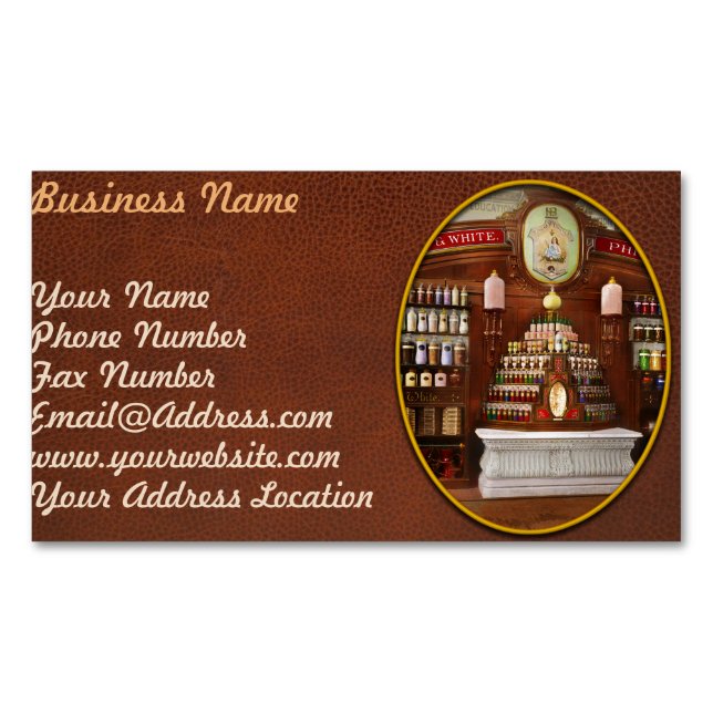 Pharmacy - Flavor Kings 1876 Magnetic Business Card (Front)