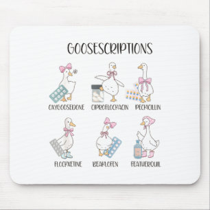 Pharmacy Funny Goose Silly Prescriptions Puns Medi Mouse Mat