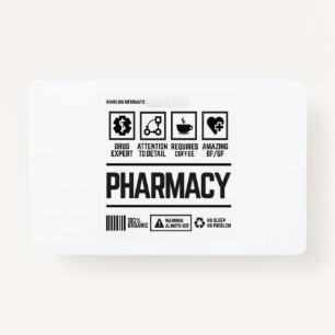 pharmacy ID badge