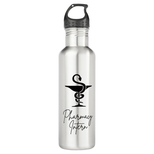 Pharmacy Intern Stainless Steel Water Bottle  (Front)