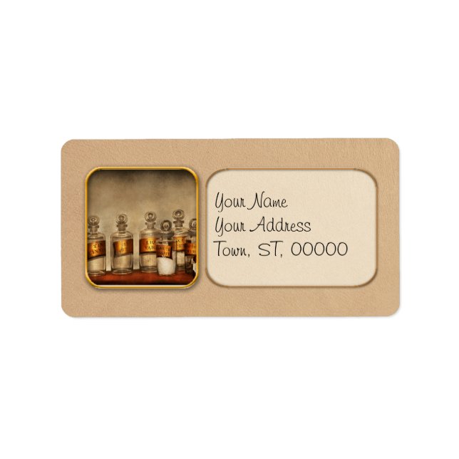 Pharmacy - Jars for tinctures Label (Front)