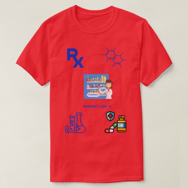 PHARMACY KNOWLEDGES 1 T-Shirt (Design Front)