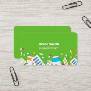 Pharmacy Medication Business Card