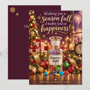 Pharmacy Nurse Medical Christmas New Years Card