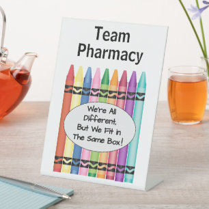 Pharmacy or Technician  Pedestal Sign
