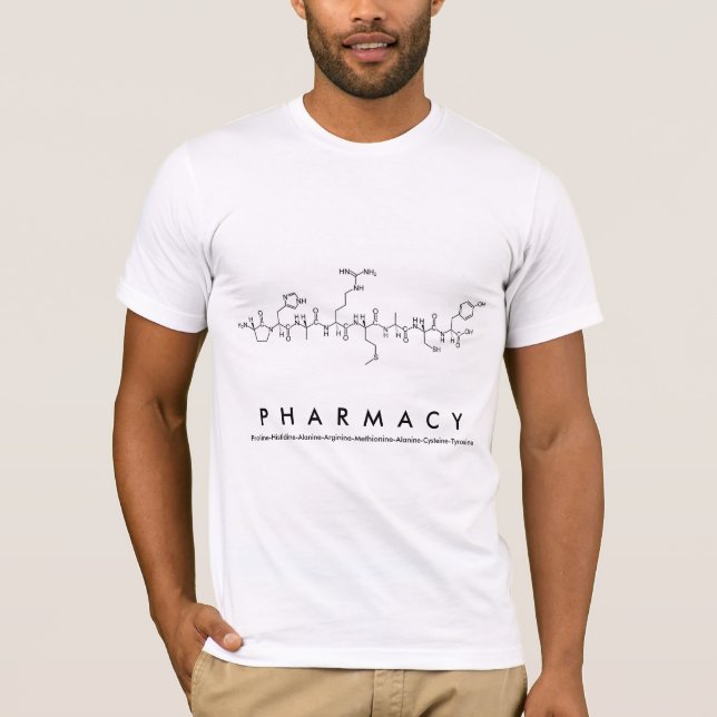 Pharmacy peptide name shirt M (Front)