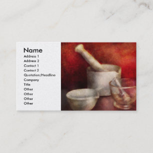 Pharmacy - Pestle - Endless variety Business Card