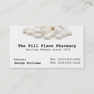 Pharmacy Pharmacist Business Card