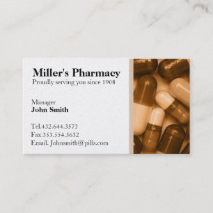 Pharmacy Pharmacist Business Card