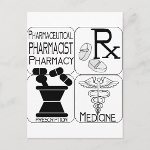 Pharmacy Pharmacist LOGO Postcard
