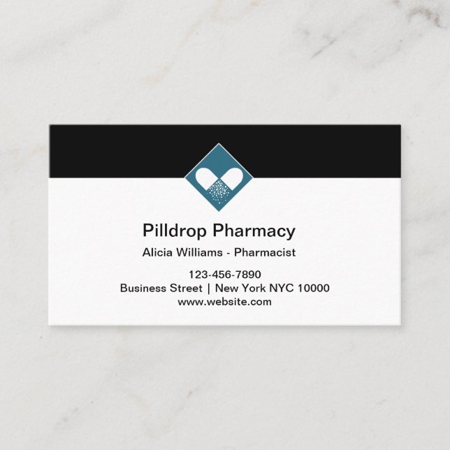 Pharmacy Pharmacist Retail Business Cards (Front)