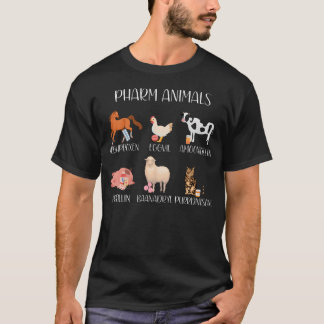 Pharmacy Puns Animals Funny Prescriptions Medical T-Shirt
