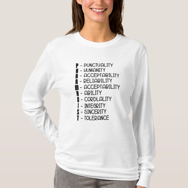 Pharmacy Quote Medicine Technician Pharmacist Tech T-Shirt (Front)