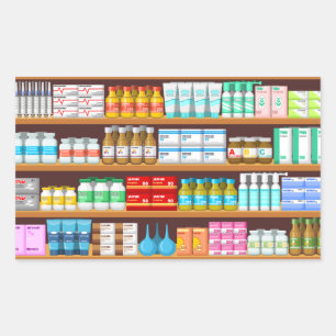 Pharmacy Rectangular Sticker