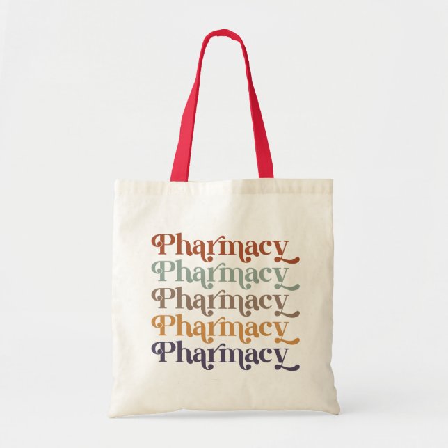 Pharmacy Retro Pharmacist Pharmacy Student Gift Tote Bag (Front)
