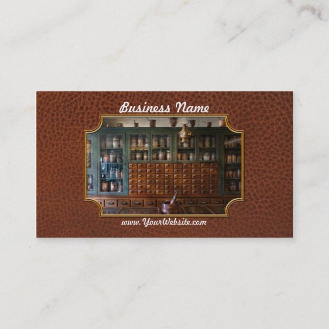 Pharmacy - Right behind the counter Business Card (Front)