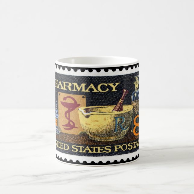 Pharmacy Rx Stamp~Pharmacist ~Druggist~Apothecary Coffee Mug (Center)