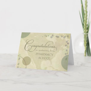 Pharmacy School Congratulations - neutral colours Card