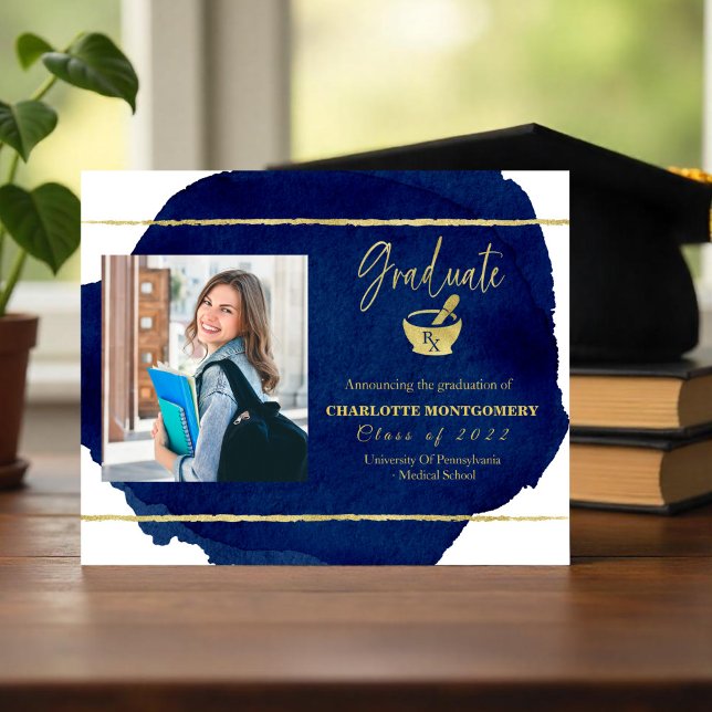Pharmacy School Grad Budge Announcement Photo (Creator Uploaded)