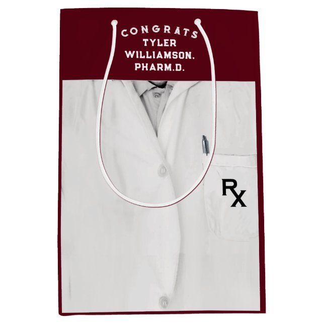 Pharmacy School Graduation Medium Gift Bag (Front)