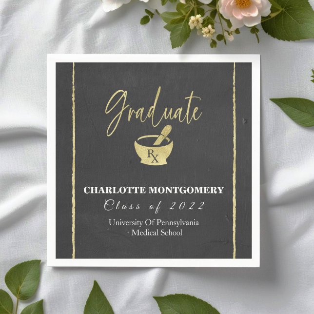 Pharmacy School Graduation  Napkin (Creator Uploaded)
