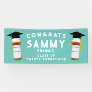 Pharmacy School Graduation Pharmacist Congrats Banner